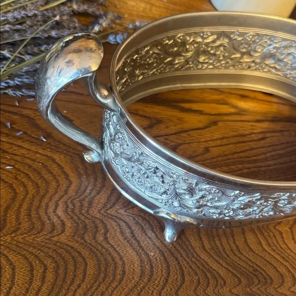 Elegant Ornate Serving Dish Bowl for glass casserole dishes or repurposing - Picture 6 of 9